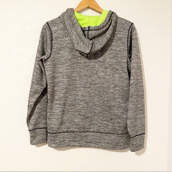 UNDER ARMOUR Women’s Grey Gray Hoodie Coldgear Logo Sweatshirt 1284453 001 Small - Picture 2 of 7